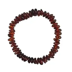 0603659013 Bracelet Ambre Spiltter cherry, 4 x 9mm | Marco Schreier
