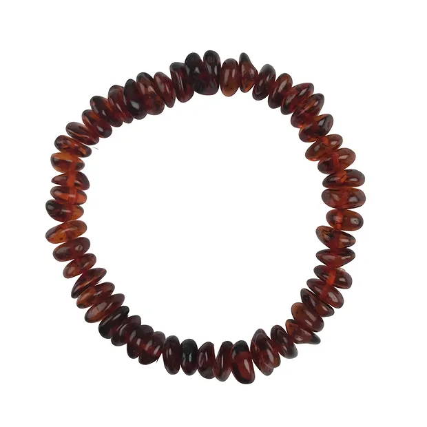 Bracelet Ambre Spiltter cherry, 4 x 9mm | Marco Schreier