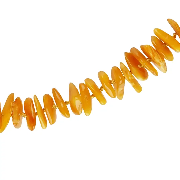 Kette Bernstein Splitter, hell, 65cm | Schreier Edelsteine, Heilsteine & Schmuck