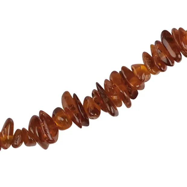 Kette Bernstein Splitter, dunkel, 65cm | Edelsteine, Heilsteine & Schmuck-Handel