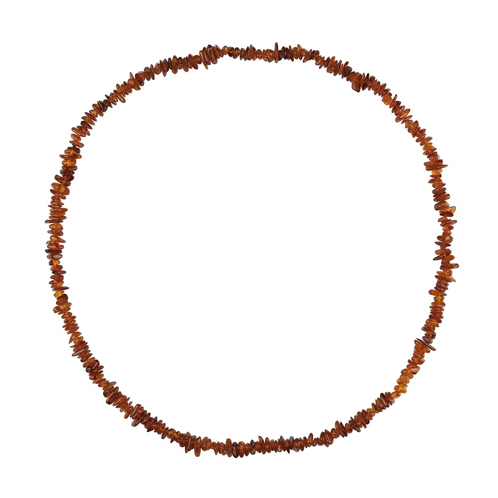 Necklace Amber sliver, dark, 65cm | wholesaler gems, healing stones & jewelry