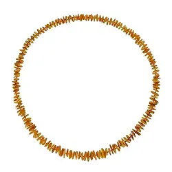 060366523 Necklace Amber sliver, milky, 65cm | wholesaler gems, healing stones & jewelry