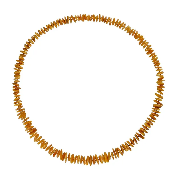 Collar Ámbar astilla, lechoso, 65cm | Marco Schreier
