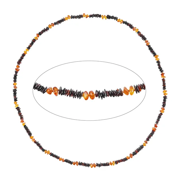 Kette Bernstein, Modell 11, 80cm | Großhändler Edelsteine, Heilsteine & Schmuck