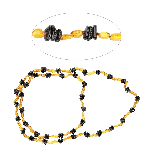 Kette Bernstein, Modell 24, 80cm | Großhändler Edelsteine, Heilsteine & Schmuck
