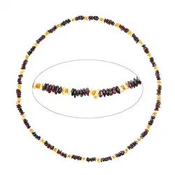 060368073 Kette Bernstein, Modell 53, 80cm | Großhändler Edelsteine, Heilsteine & Schmuck