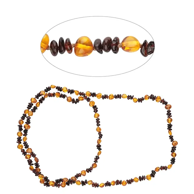 Kette Bernstein, Modell 65, 80cm | Großhändler Edelsteine, Heilsteine & Schmuck