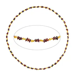 060368091 Kette Bernstein, Modell 71, 80cm | Großhändler Edelsteine, Heilsteine & Schmuck