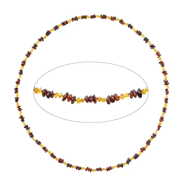 Kette Bernstein, Modell 71, 80cm | Großhändler Edelsteine, Heilsteine & Schmuck