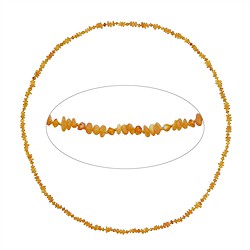 060368129 Amber necklace, model 89, 80cm | minerals trade - gems, healing stones & jewelry