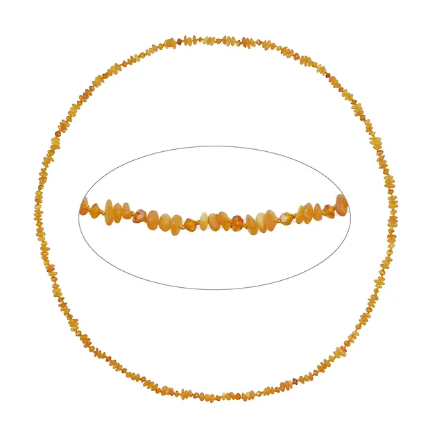 Kette Bernstein, Modell 89, 80cm | Großhändler Edelsteine, Heilsteine & Schmuck