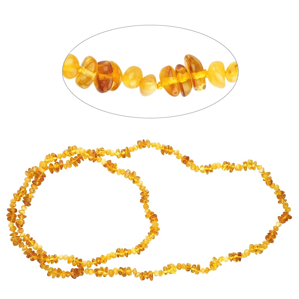 Kette Bernstein, Model 104, 80cm | Großhändler Edelsteine, Heilsteine & Schmuck