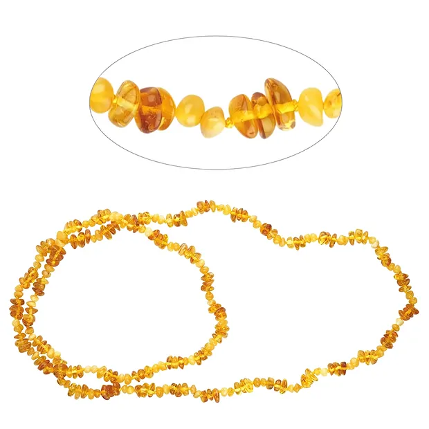 Kette Bernstein, Model 104, 80cm | Großhändler Edelsteine, Heilsteine & Schmuck