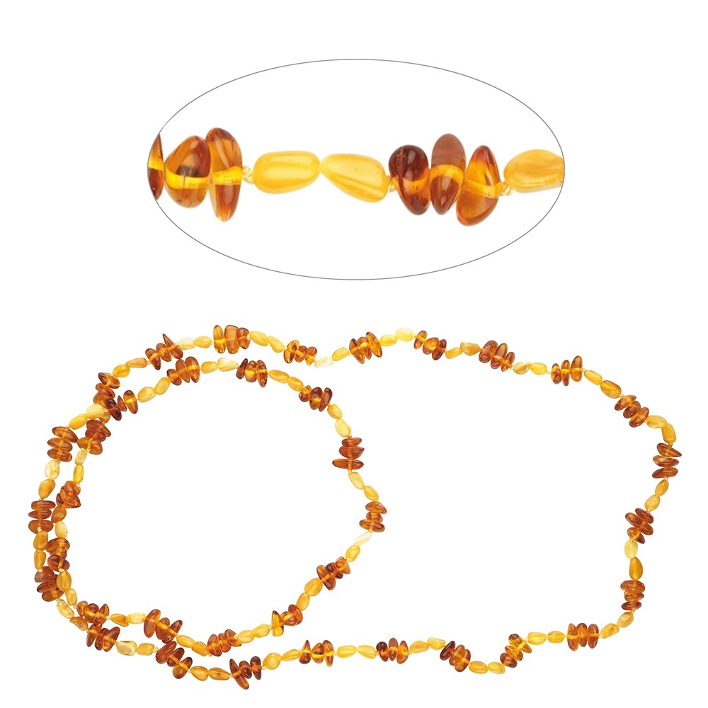 Kette Bernstein, Modell 117, 80cm | Großhändler Edelsteine, Heilsteine & Schmuck