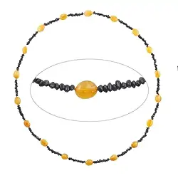 060368241 Kette Bernstein, Modell 0181, 80cm | Großhandel Edelsteine, Heilsteine & Schmuck