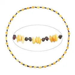 060368352 Necklace Amber, model 05504, 70cm | wholesaler gems, healing stones & jewelry