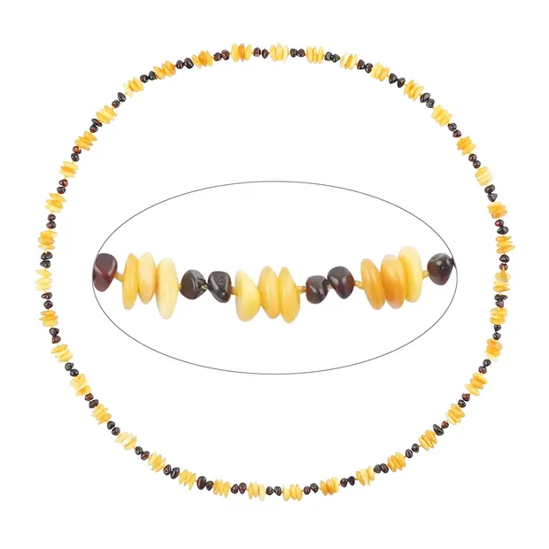 Necklace Amber, model 05504, 70cm | wholesaler gems, healing stones & jewelry