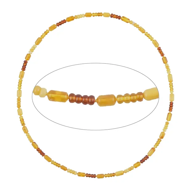 Amber necklace, model 08823B, 70cm | wholesaler gems, healing stones & jewelry