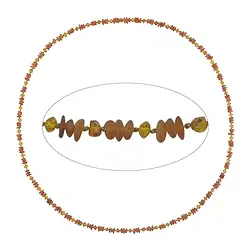 060368358 Collana in Ambra, modello 07502, 70 cm | grossista gemme e pietre curative
