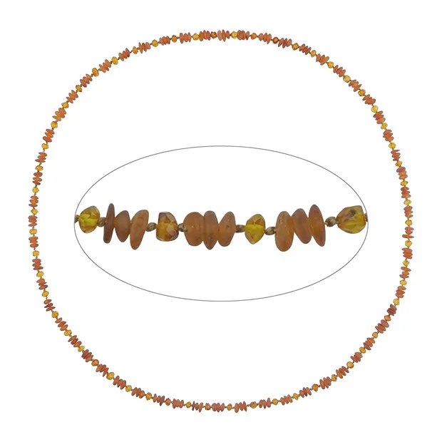 Amber necklace, model 07502, 70cm | wholesaler gems, healing stones & jewelry