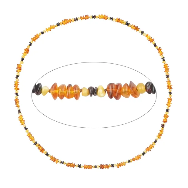 Kette Bernstein, Modell 07301, 70cm | Schreier Edelsteine, Heilsteine & Schmuck