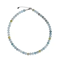 0603712208 Collar de cuentas de berilo (8 mm), rodinado, cadena extensible | Marco Schreier