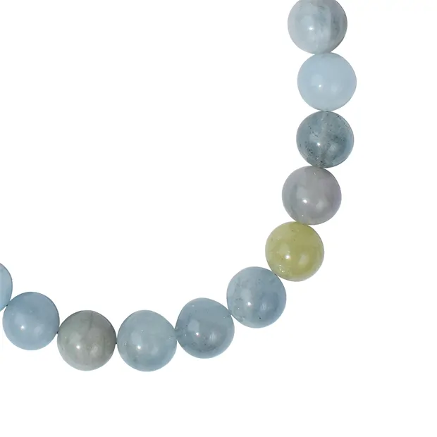 Armband Beryll, Kugeln (8mm), rhodiniert | GH Edelsteine, Heilsteine & Schmuck