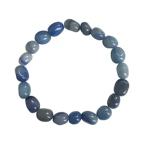 Bracciale, quarzo blu, 08 - pepite da 10 mm | grossista gemme e pietre curative