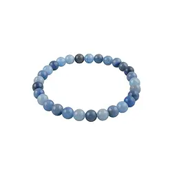0603950106 Bracelet, Quartz bleu, 06mm perles rondes | Marco Schreier