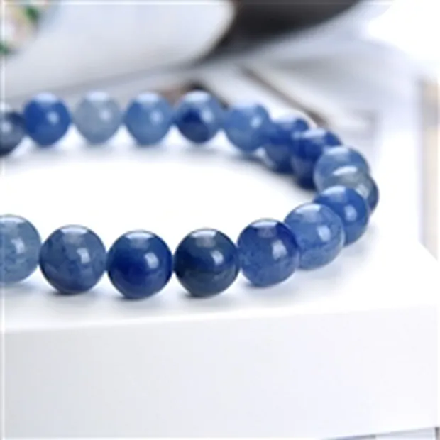 Bracciale, quarzo blu, perline da 08 mm | grossista gemme e pietre curative