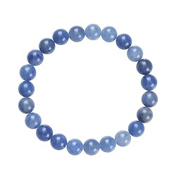 0603950108 Armband, Blauquarz, 08mm Kugeln | Großhändler Edelsteine, Heilsteine & Schmuck