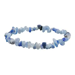0603961002 Bracelet blue quartz, 03 - 05mm sliver | Schreier gems, healing stones & jewelry