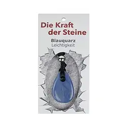 0603971015 Pendentif pierre de force quartz bleu (légèreté) | Marco Schreier