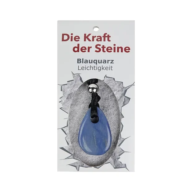 Pendentif pierre de force quartz bleu (légèreté) | Marco Schreier