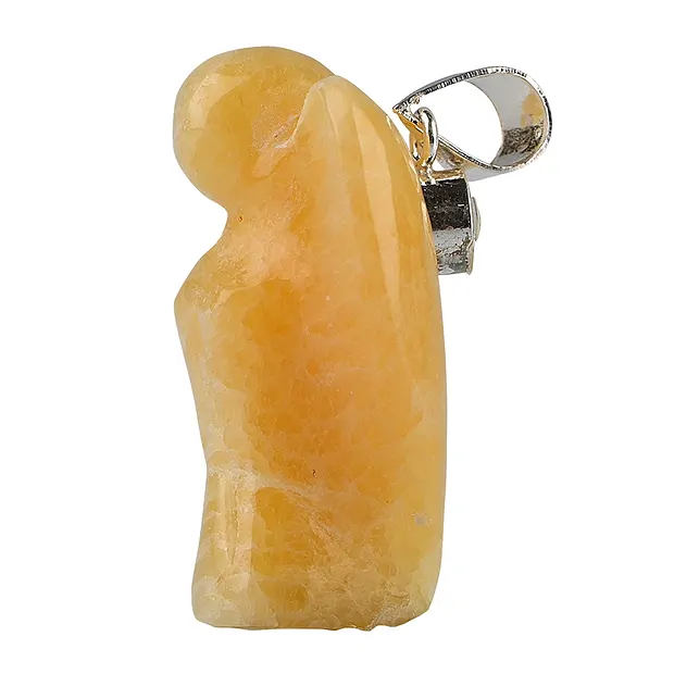 Ange pendentif calcite orange (énergie), 3,0cm | Marco Schreier