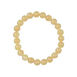 0604250108 Bracelet en perles rondes, calcite (orange), 08mm boules | Marco Schreier