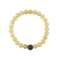 0604250207 Bracelet, Calcite orange, dino bone, 14cm (for children) | Marco Schreier