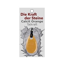 0604271015 Power stone pendant Calcite (orange) (energy) | wholesaler gems &amp; healing stones