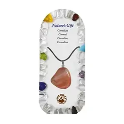 0604322033 Pendentif en pierres roulées avec anneaux, Cornaline (chauffée), pour support au sol | Marco Schreier