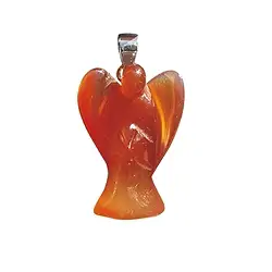 0604325703 Angel pendant carnelian (heated), 3.0cm | wholesaler gems & healing stones