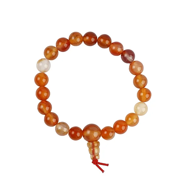 Bracciale Power in corniola (bruciato) | grossista gemme e pietre curative
