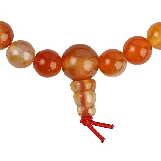 Bracciale Power in corniola (bruciato) | grossista gemme e pietre curative