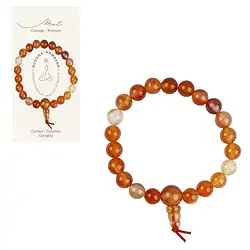 0604350001 Bracciale Power in corniola (bruciato) | grossista gemme e pietre curative