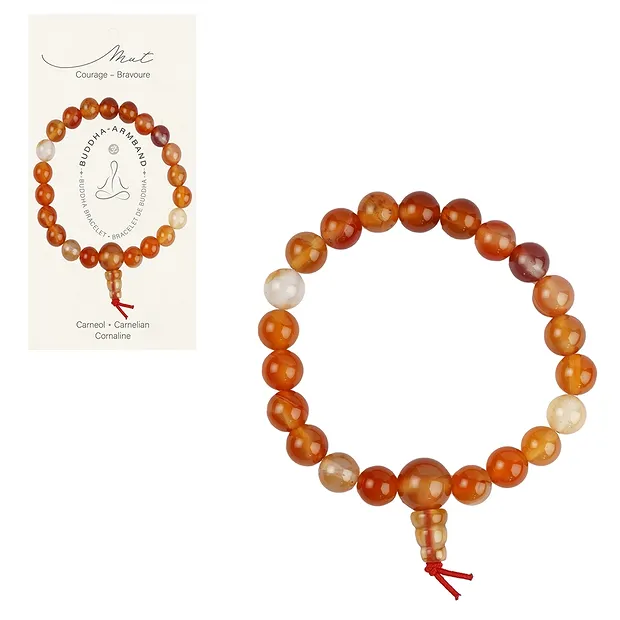 Bracciale Power in corniola (bruciato) | grossista gemme e pietre curative