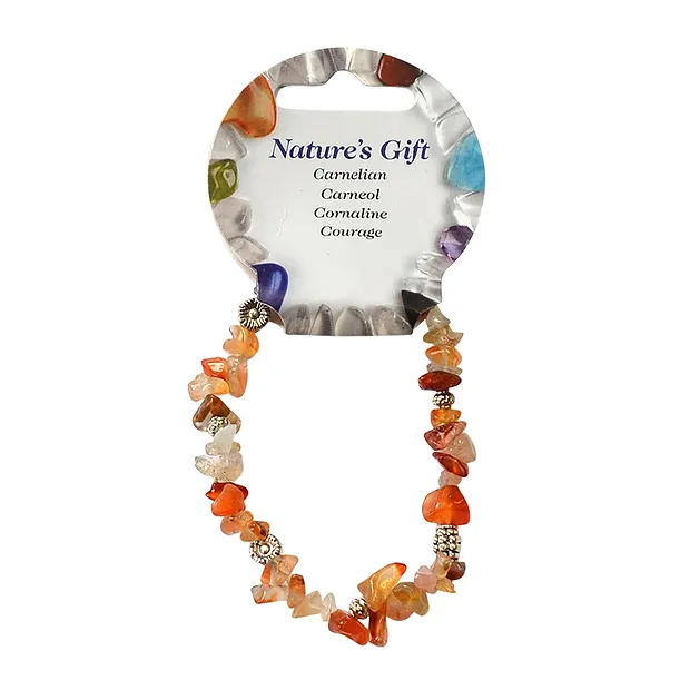 Splitterarmband, Carneol (gebr./gef.) | Edelsteine, Heilsteine & Schmuck-Handel