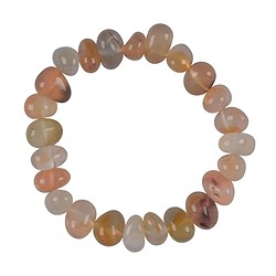 0604350085 Bracelet, carnelian (heated), 08-10mm nuggets | wholesaler gems &amp; healing stones