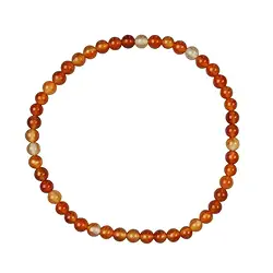 0604350104 Bracelet, Cornaline (chauffée), 04mm perles rondes | Marco Schreier