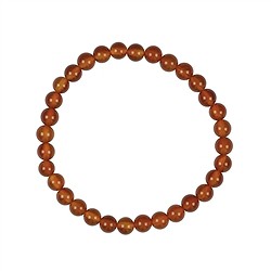 0604350106 Pulsera, cornalina (calentado), cuentas 06mm | Marco Schreier