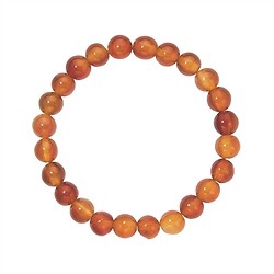 0604350108 Bracelet, carnelian (heated), 08mm beads | wholesaler gems & healing stones