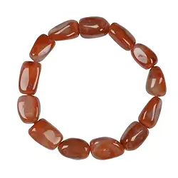 0604350116 Bracciale, corniola extra (bruciata), pepite di 12-14 mm | Marco Schreier